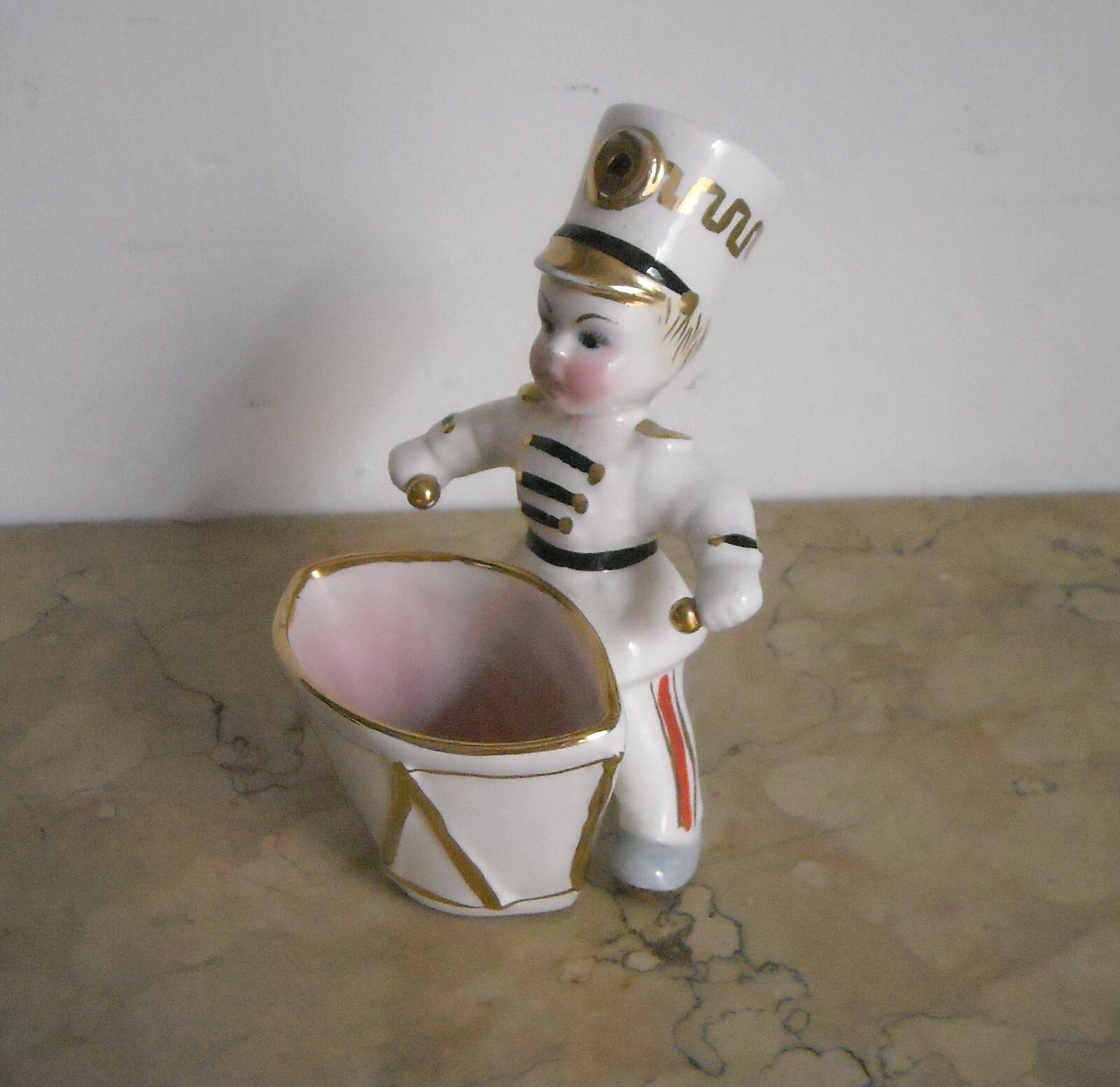 Scultura In Ceramica "Tamburino" (tamburo Portaoggetti)