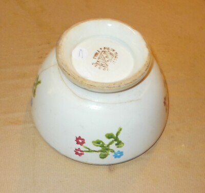 Cucina Antica, Ceramica Popolare: Vedova Besio, Tazza Con Decori Floreali E Araldica