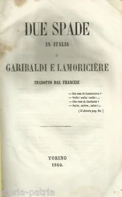 Garibaldi e Lamoricière: Due Spade in Italia