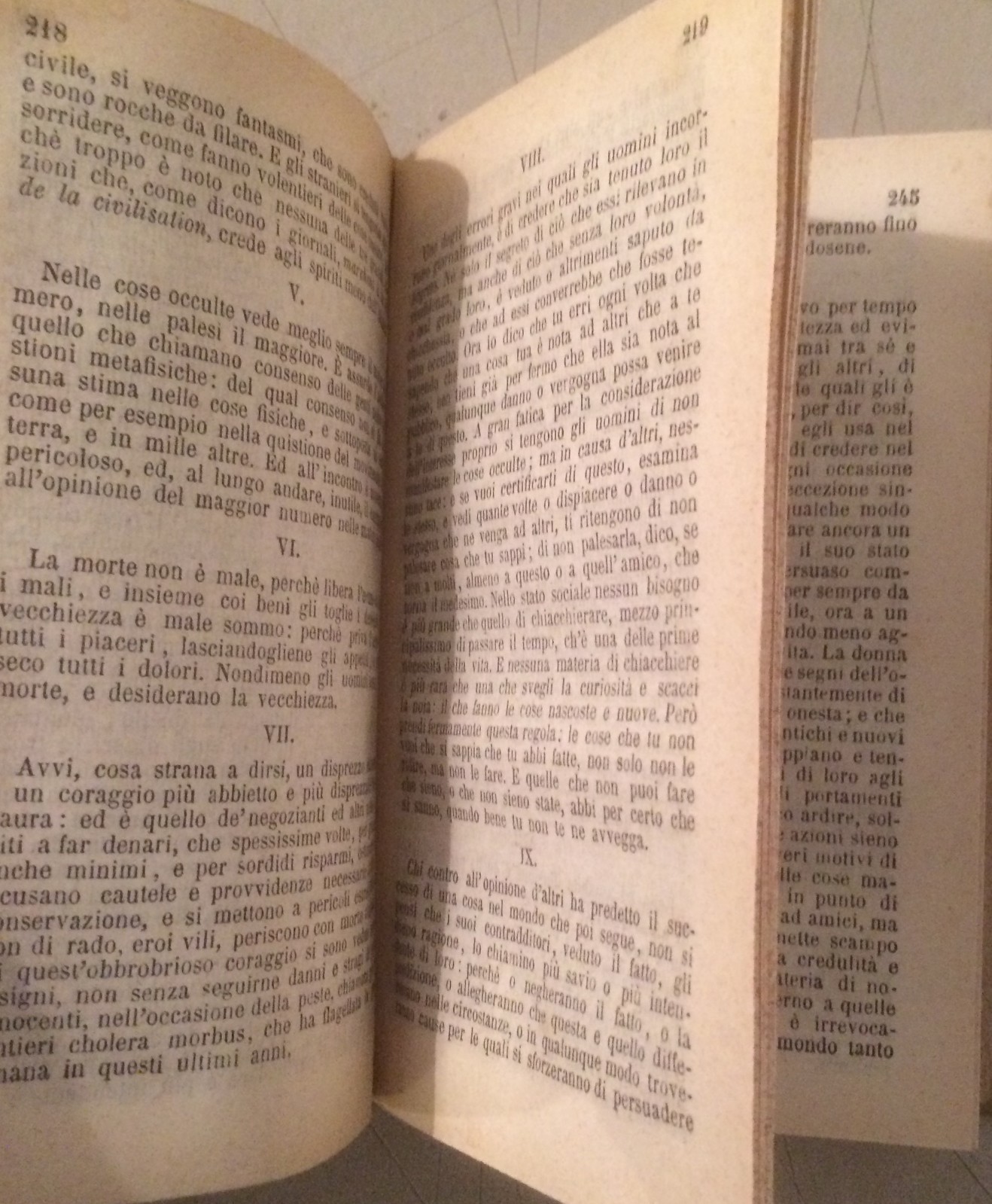 Giacomo Leopardi, Prose. Milano, Guigoni, 1873
