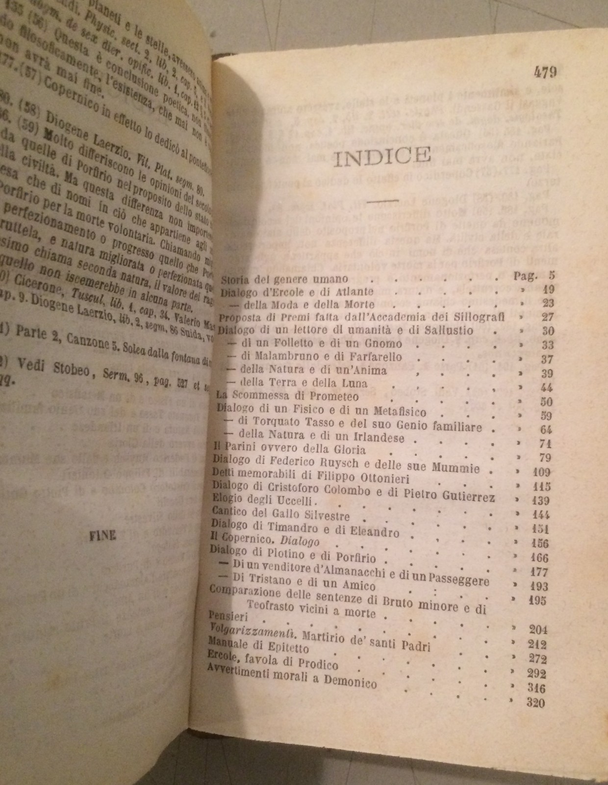 Giacomo Leopardi, Prose. Milano, Guigoni, 1873