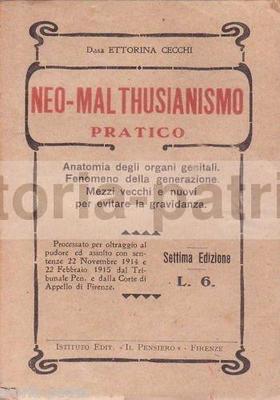 Medicina, Contraccezione E Neo Malthusianismo Pratico Di Ettorina Cecchi