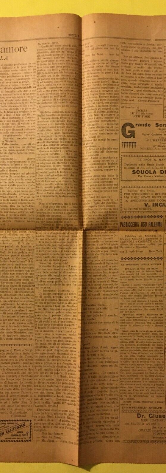 Sicilia: Emigrazione, Siciliani In America, Palermo, Movimento Cooperativista (Dicembre 1913)