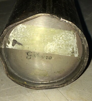 Vaso Scultura In Metallo Gallinaro, Design Anni '70