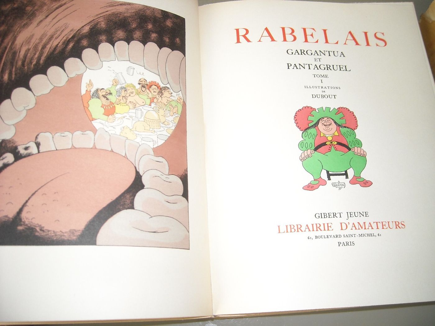 Rabelais: Gargantua E Pantagruel   Arte, Umorismo, Satira, Erotismo, Caricatura   Dubout