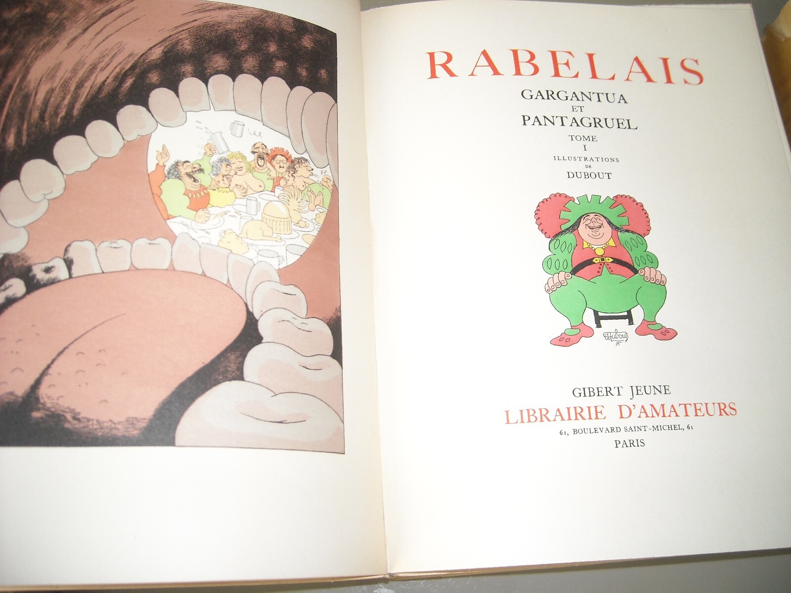 Rabelais: Gargantua E Pantagruel   Arte, Umorismo, Satira, Erotismo, Caricatura   Dubout