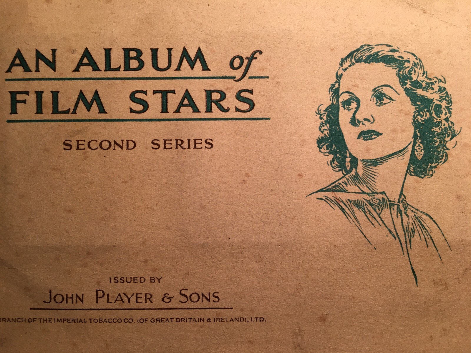 Cinema, Attori, Attrici, Film, Figurine Pubblicitarie, Raro Album, John Player'S, 1930 Circa