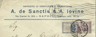Napoli, Oreficeria E Argenteria De Sanctis & Iovine, Busta Pubblicitaria E Filatelia Coen Roma