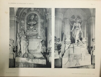 Liguria, Genova: Staglieno. Arte, Scultura, Architettura E Tombe Monumentali   50 Stampe
