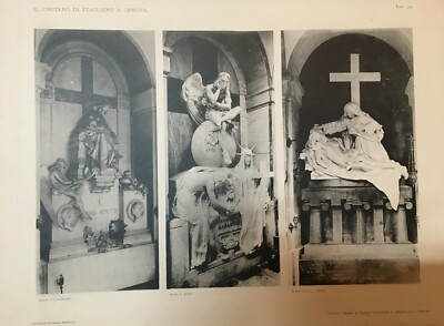Liguria, Genova: Staglieno. Arte, Scultura, Architettura E Tombe Monumentali   50 Stampe