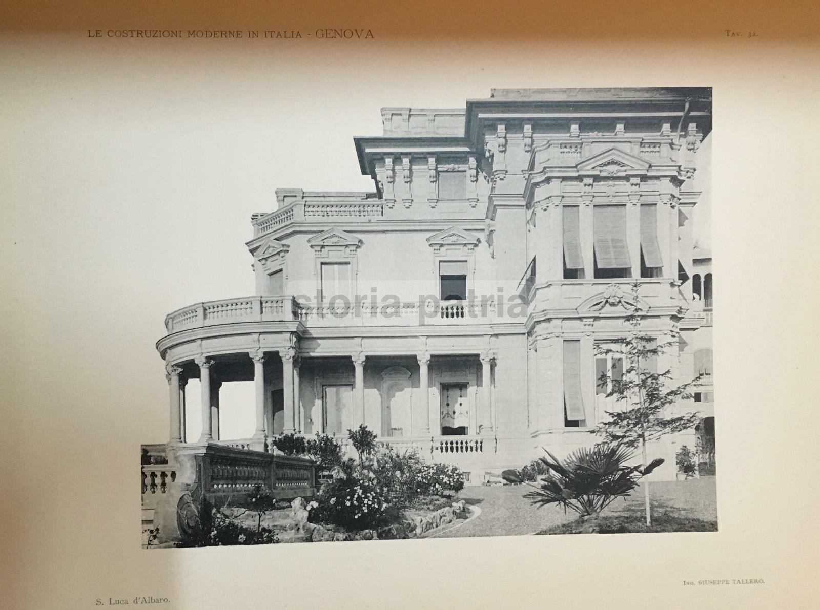 Architettura, Ingegneria Ed Edilizia Genovese. Genova: Grande Raccolta Di 60 Tavole Del '900