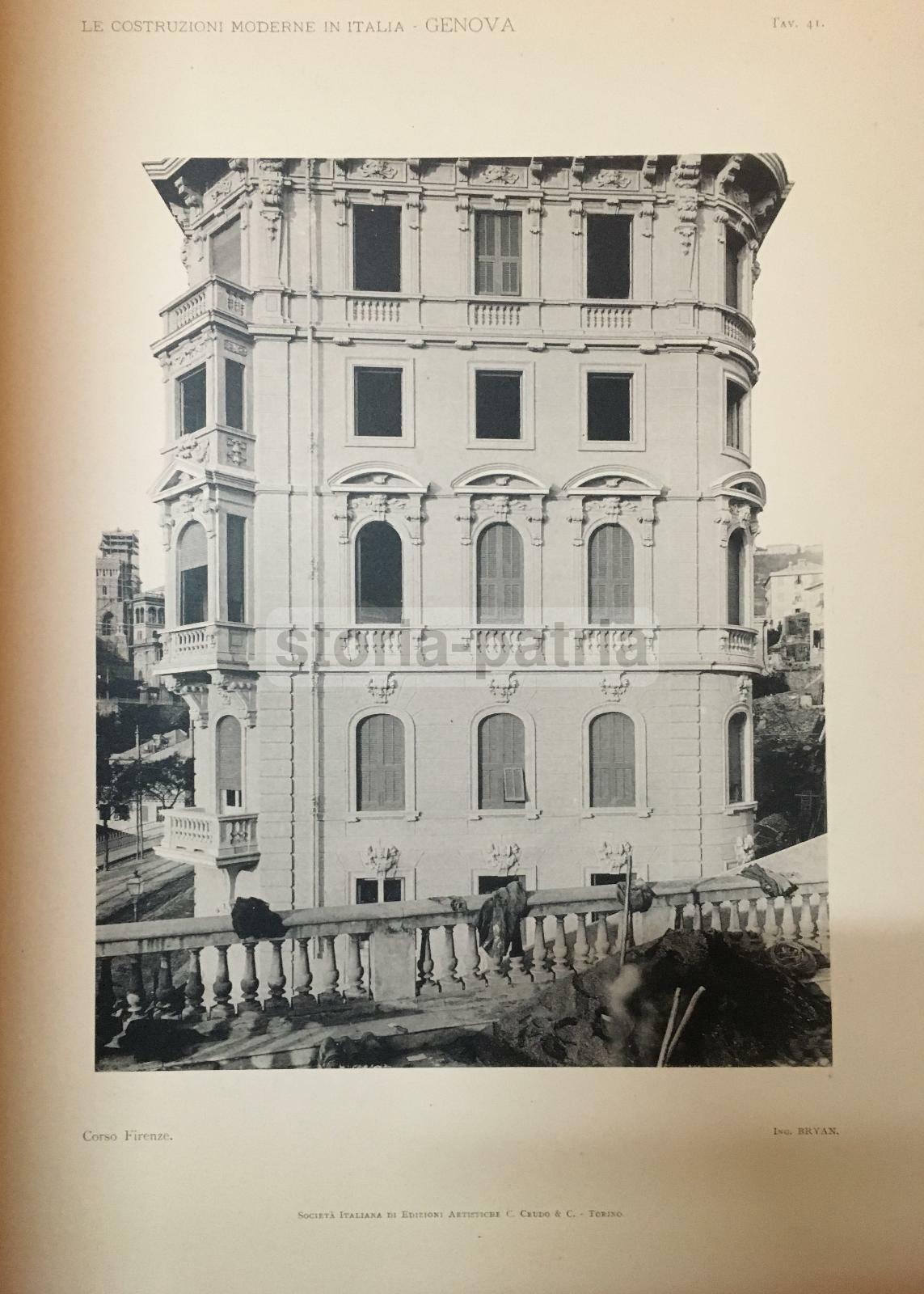 Architettura, Ingegneria Ed Edilizia Genovese. Genova: Grande Raccolta Di 60 Tavole Del '900