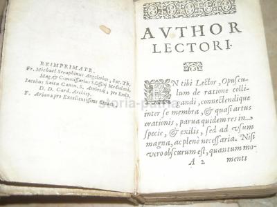 Linguistica, Grammatica E Particelle Latine: De Particulis Latinae Orationis Libellus Di Orazio Torsellino, Milano, Marelli, 1689
