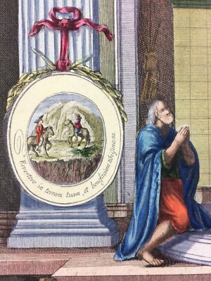 Stampa Popolare Devozionale: Cristo Di Guamantanga, Perù. Antica Rara Acquaforte