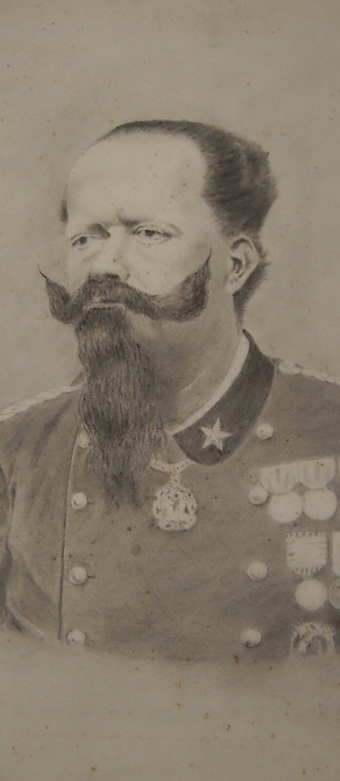 Militaria, Araldica, Savoia: Ritratto Di Vittorio Emanuele II