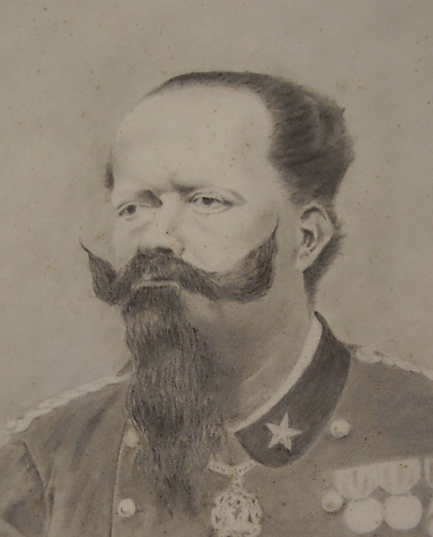 Militaria, Araldica, Savoia: Ritratto Di Vittorio Emanuele II