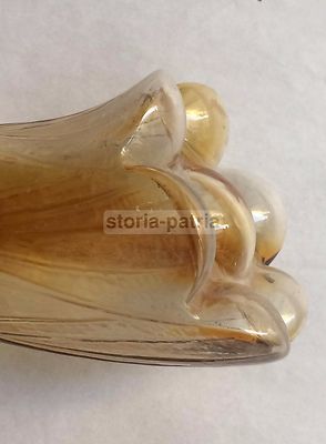 Vetri Da Collezione: Coppa Per Lampada In Vetro Floreale Sfumato