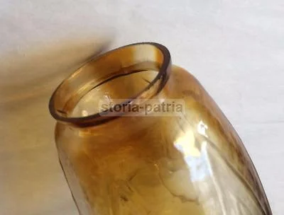 Collectible Glass: Glass Lamp Globe with Shaded Floral Decoration