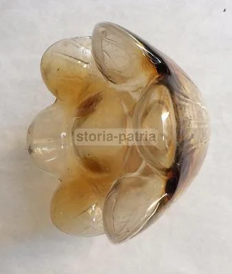 Collectible Glass: Glass Lamp Globe with Shaded Floral Decoration