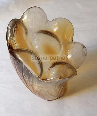 Vetri Da Collezione: Coppa Per Lampada In Vetro Floreale Sfumato