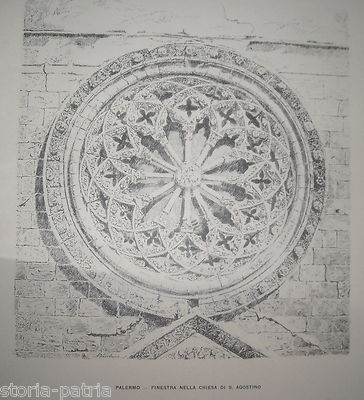 Sicilia, Palermo: Finestra Della Chiesa Di S. Agostino