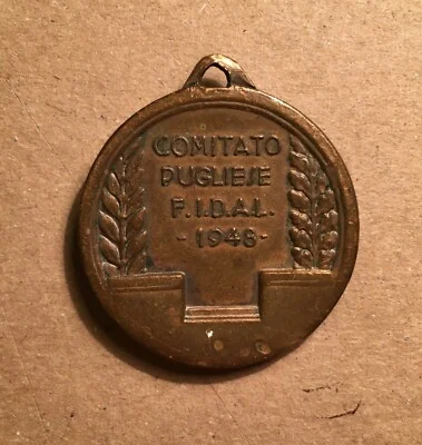 Sport, Athletic Competition, Athletics, Collectible Medal, Puglia, FIDAL, 1948
