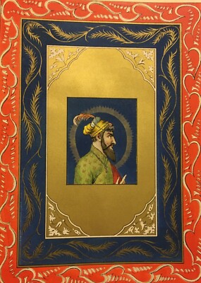 Scià Giahan (Gran Mogol). Litografia A Colori, Torino, Circa 1860