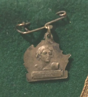Rome, Catacombs of San Sebastiano: Period Medal with a Sailing Ship