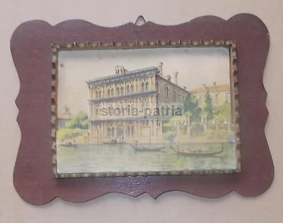 Venice: Unusual Architectural View, Color Print, Fretwork, Canal and Gondolas