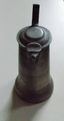 Boccale Decorativo In Peltro Con Coperchio E Mascherone