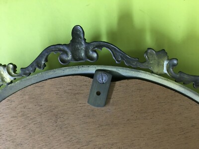 Specchiera Decorativa Con Cornice Metallica, Specchio Molato E Fregi Artistici