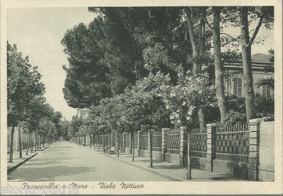 Abruzzo, Francavilla A Mare, Viale Alberato Con Ville, Veduta Architettonica