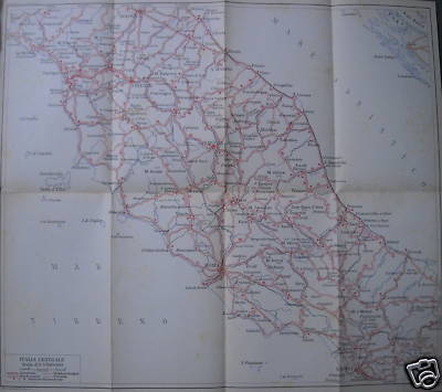 Italia Centrale: Lazio, Toscana, Marche, San Marino, Abruzzo. Rete Ferroviaria E Stradale