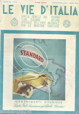 Automobilismo, Lubrificanti Standard, Pubblicità d'Epoca