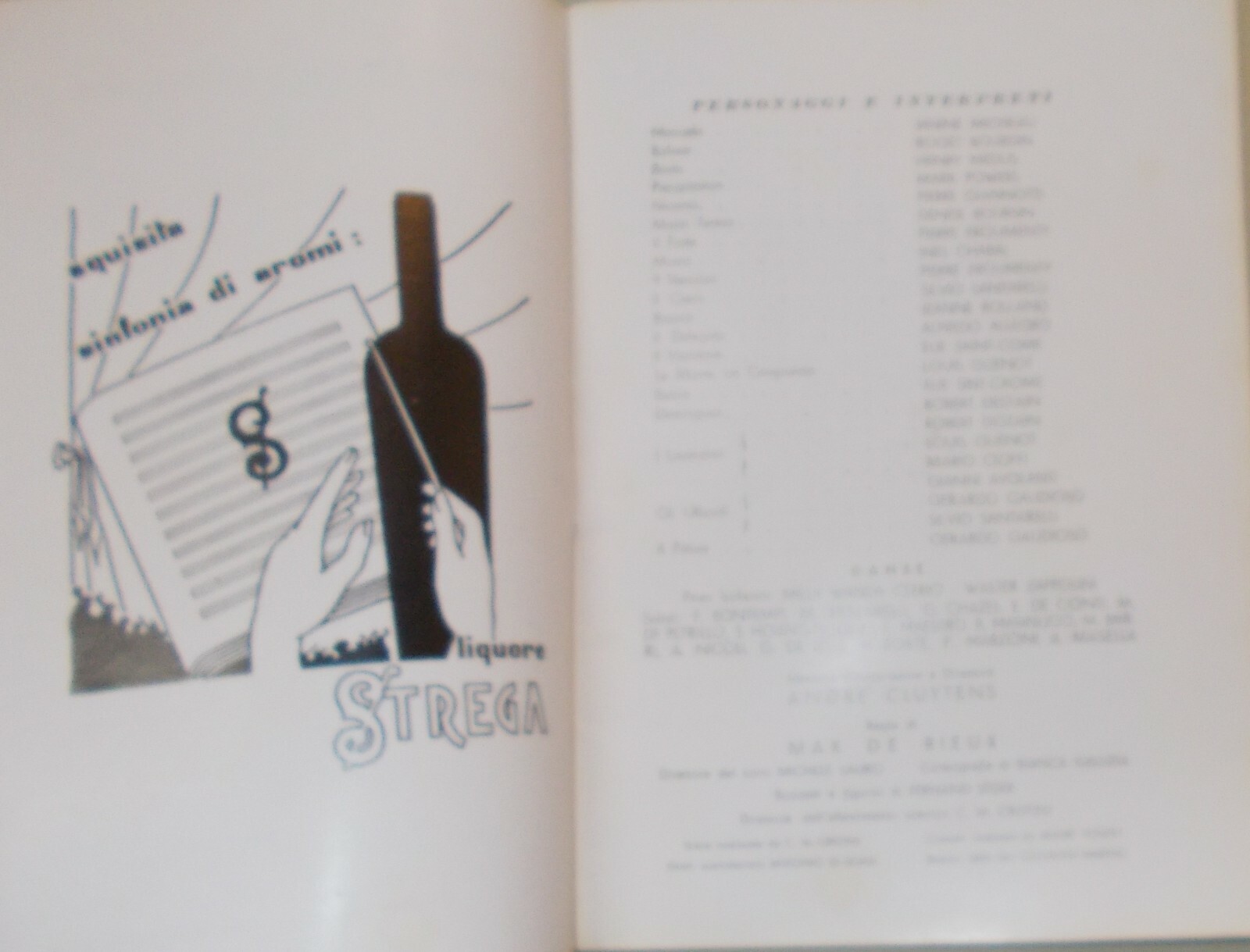 Bolivar: Programma Dell'Opera Di Darius Milhaud Con Bozzetti Di Fernand Léger, Napoli