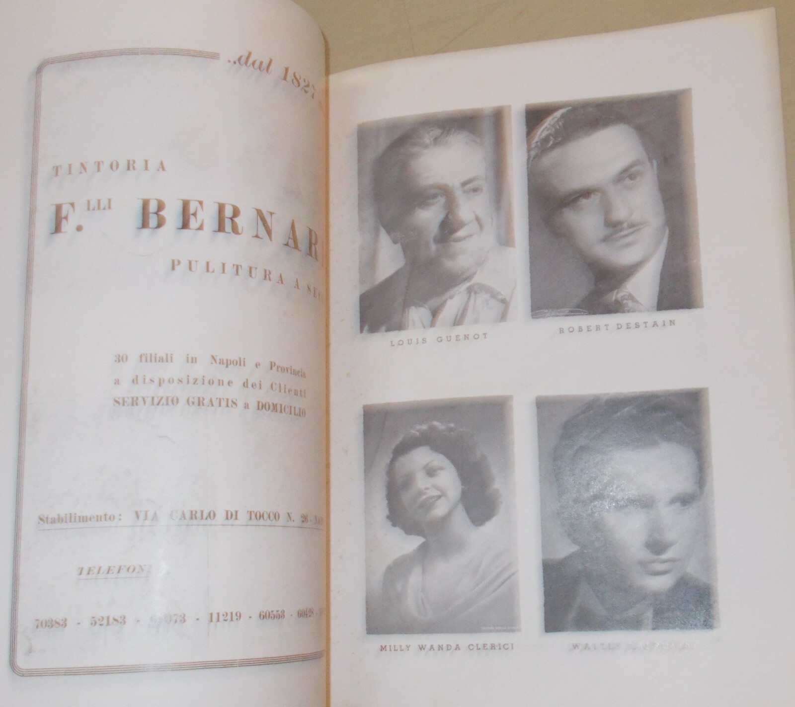Bolivar: Programma Dell'Opera Di Darius Milhaud Con Bozzetti Di Fernand Léger, Napoli