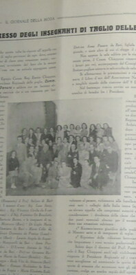 Il Giornale Della Moda: Rivista Di Tecnica Per Sartoria, Bari, 1951