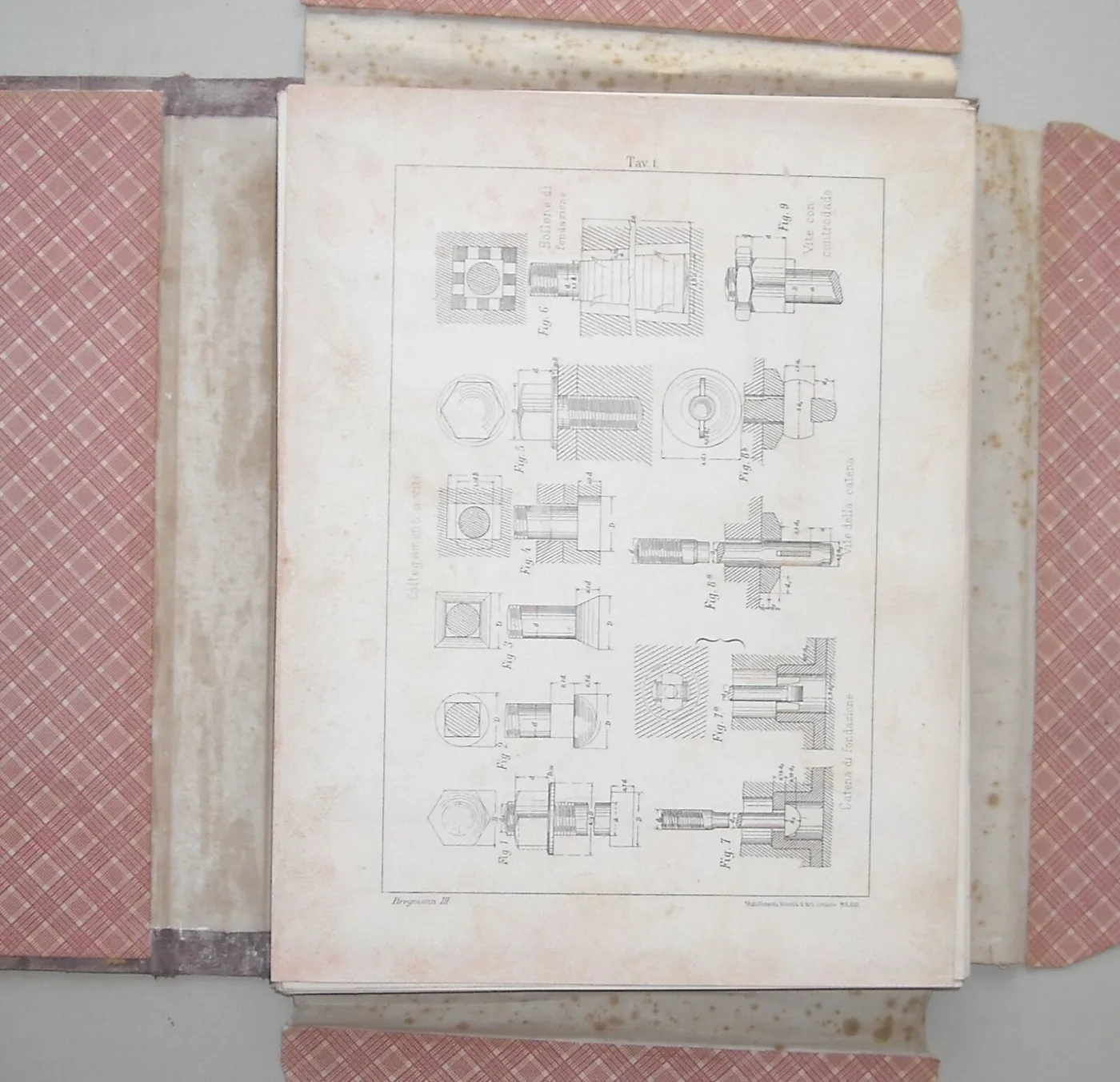 Otto Koniger, Costruzioni in Ferro, Atlante di Tavole, Vol. III del Trattato di Costruzioni CIVILI di G.a, photo 10 of 12