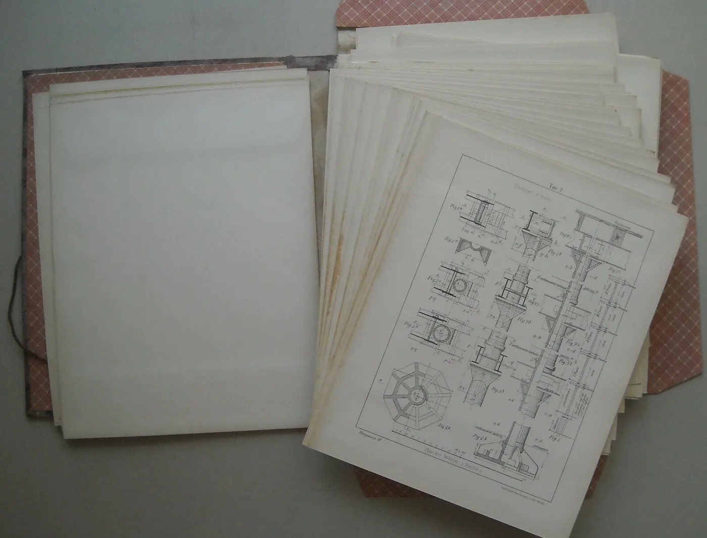 Otto Koniger, Costruzioni in Ferro, Atlante di Tavole, Vol. III del Trattato di Costruzioni CIVILI di G.a, photo 6 of 12