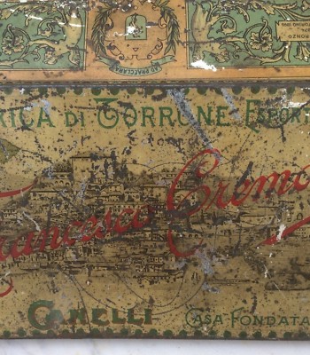 Scatola Di Latta Torrone Francesco Cremona, Canelli