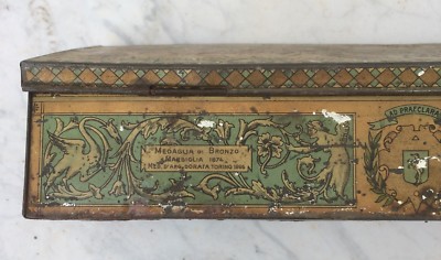 Scatola Di Latta Torrone Francesco Cremona, Canelli