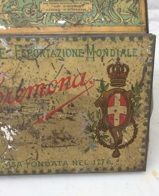 Scatola Di Latta Torrone Francesco Cremona, Canelli