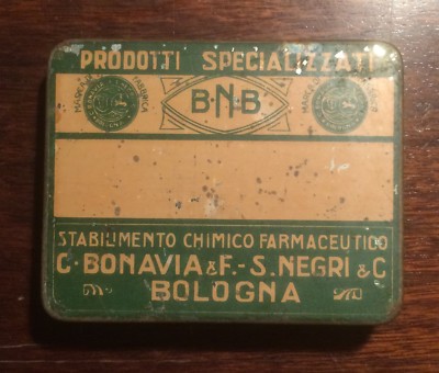 Medicina, Farmacia E Pubblicità Farmaceutica: Astuccio Bonavia & Negri, Bologna