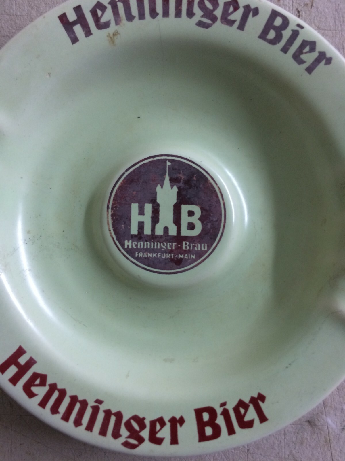 Birra   Soprammobile Da Collezione   Posacenere Pubblicitario   Henninger Bier