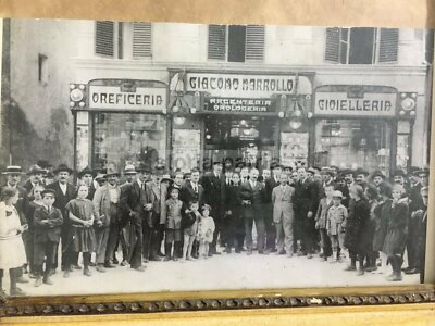 Oreficeria E Argenteria Giacomo Marrollo, Vasto   Attestazione Commemorativa Con Fotografia d'Epoca