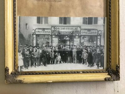 Oreficeria E Argenteria Giacomo Marrollo, Vasto   Attestazione Commemorativa Con Fotografia d'Epoca