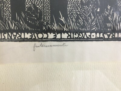 Umbria, Assisi: Santa Chiara. Xilografia Originale Di Bruno Da Osimo (Biennale Di Venezia)