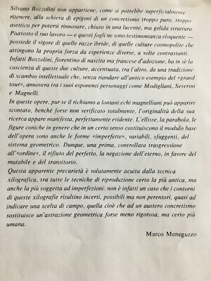 Arte Contemporanea E Informale   Grafica d'Autore   Silvano Bozzolini   Incisione Anni '80