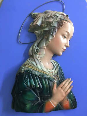 Arte Scultura Immagine Artistica Devozionale: Scultore Enrico Saroldi Da Lippi, Policroma