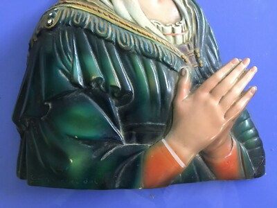 Arte Scultura Immagine Artistica Devozionale: Scultore Enrico Saroldi Da Lippi, Policroma